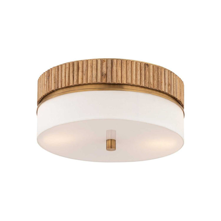 Nebri Three Light Semi-Flush Mount in Legacy Brass Minka-Lavery