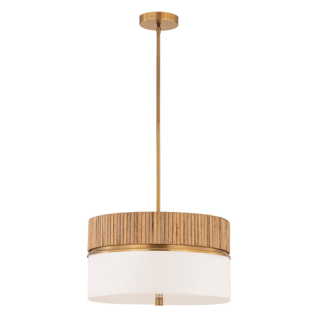 Nebri Three Light Pendant in Legacy Brass Minka-Lavery