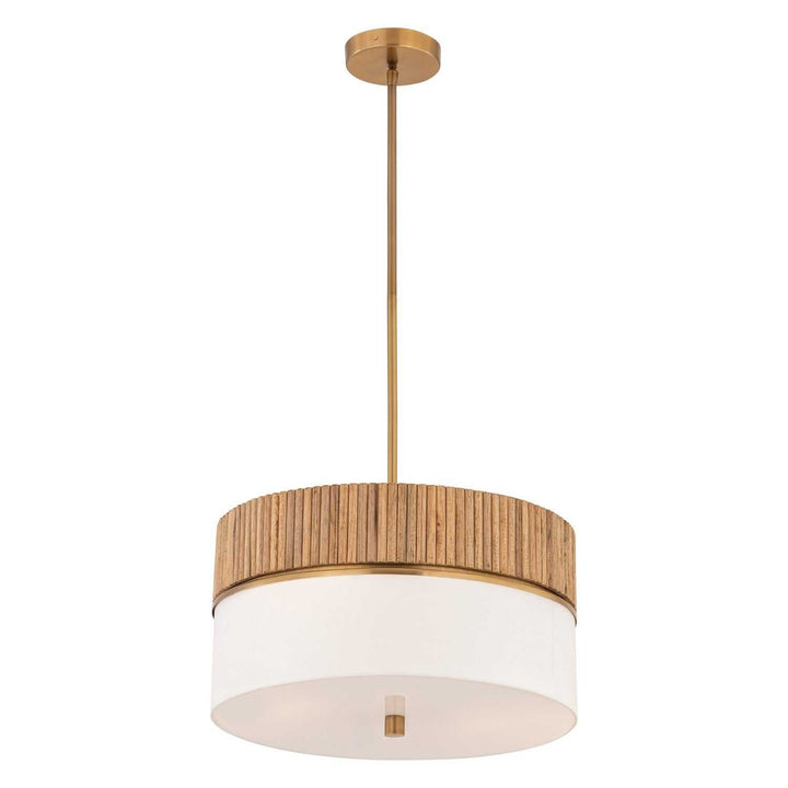Nebri Three Light Pendant in Legacy Brass Minka-Lavery