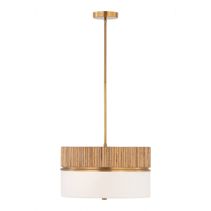 Nebri Three Light Pendant in Legacy Brass Minka-Lavery