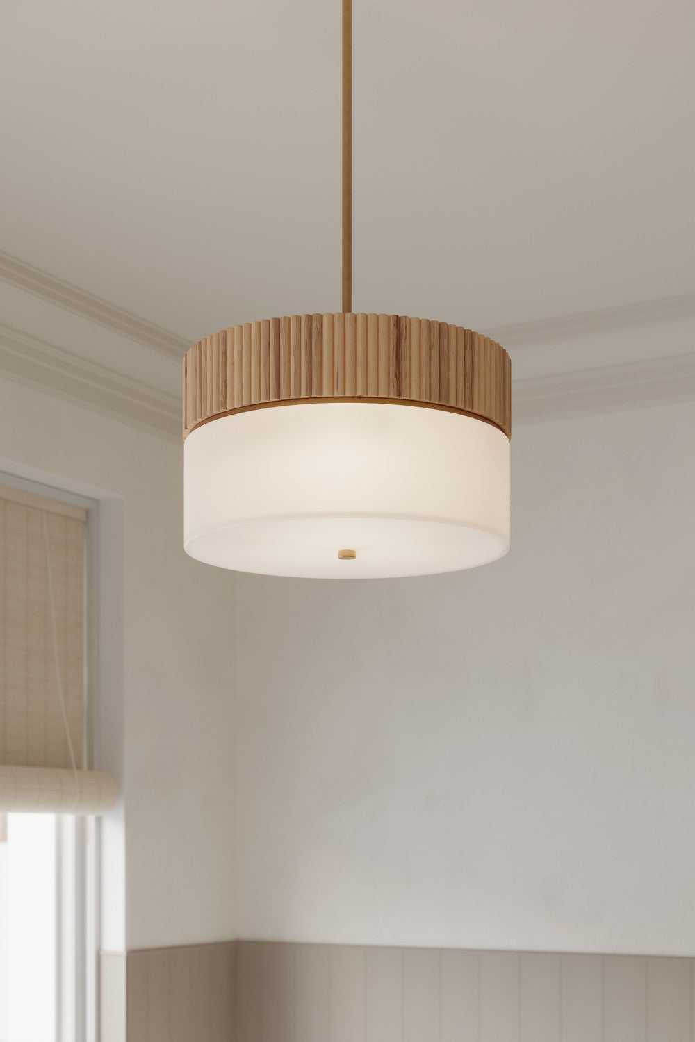 Nebri Three Light Pendant in Legacy Brass Minka-Lavery