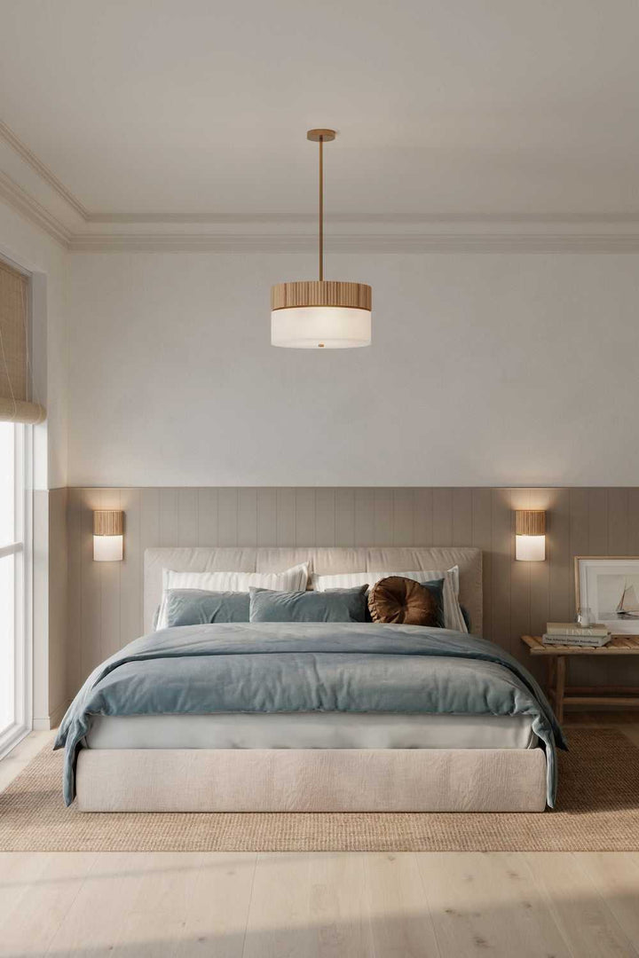 Nebri Three Light Pendant in Legacy Brass Minka-Lavery