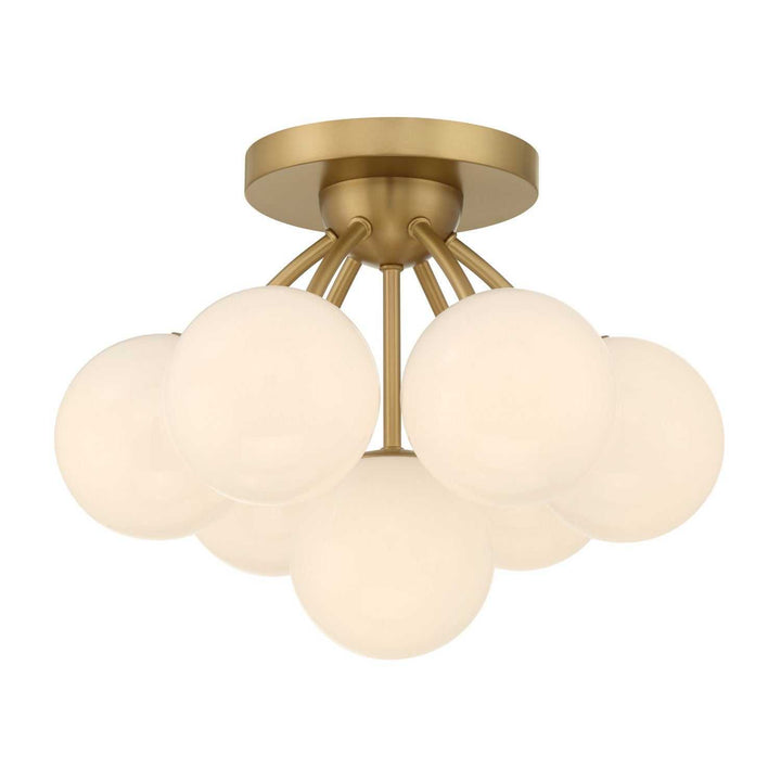 Lunara Seven Light Semi-Flush Mount in Legacy Brass Minka-Lavery