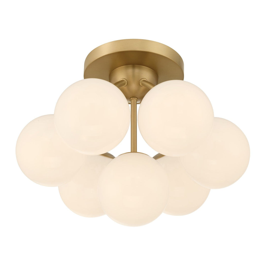 Lunara Seven Light Semi-Flush Mount in Legacy Brass Minka-Lavery
