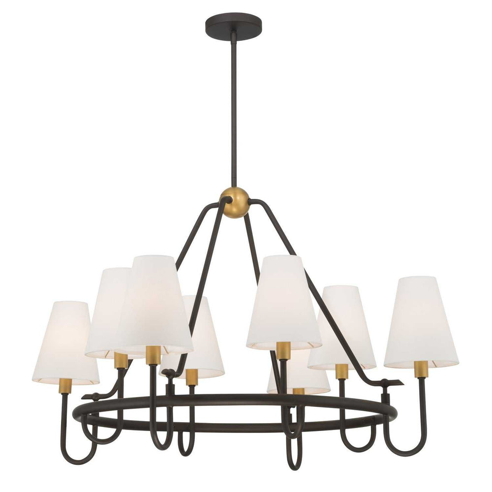 Bellforge Eight Light Pendant in Legacy Brass Minka-Lavery