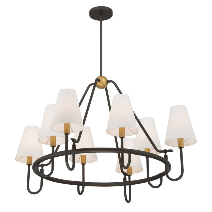 Bellforge Eight Light Pendant in Legacy Brass Minka-Lavery