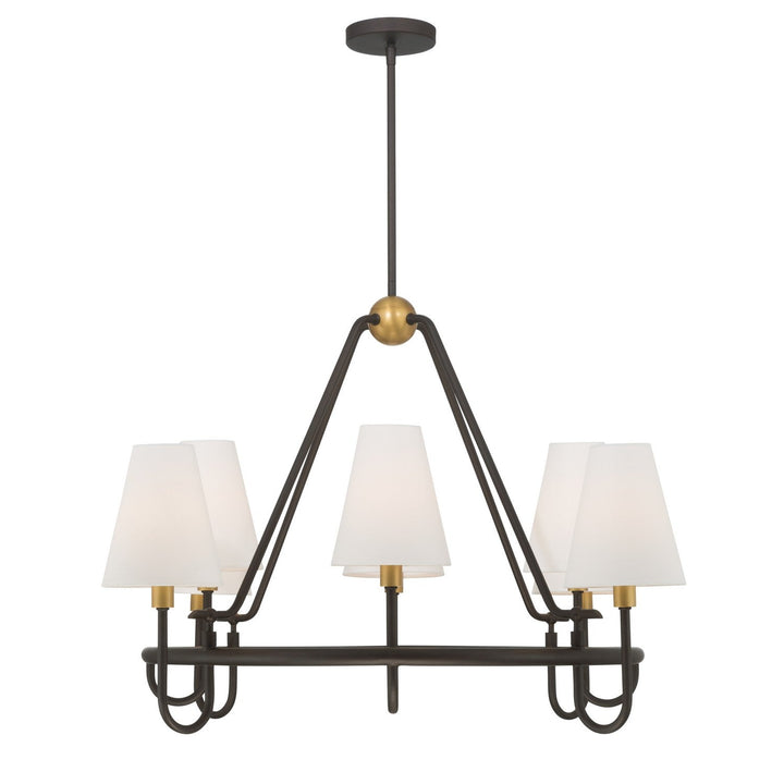 Bellforge Eight Light Pendant in Legacy Brass Minka-Lavery