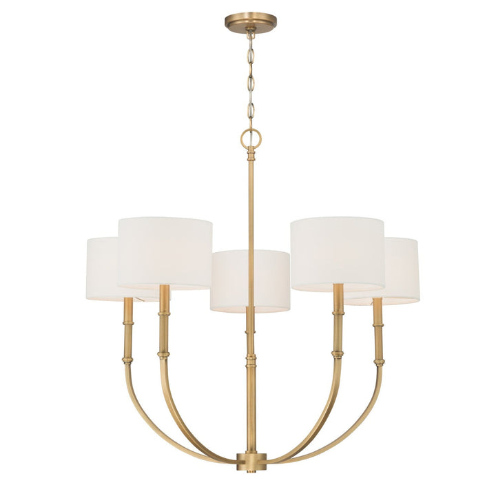 Molvene Five Light Chandelier in Legacy Brass Minka-Lavery