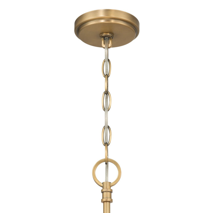 Molvene Five Light Chandelier in Legacy Brass Minka-Lavery