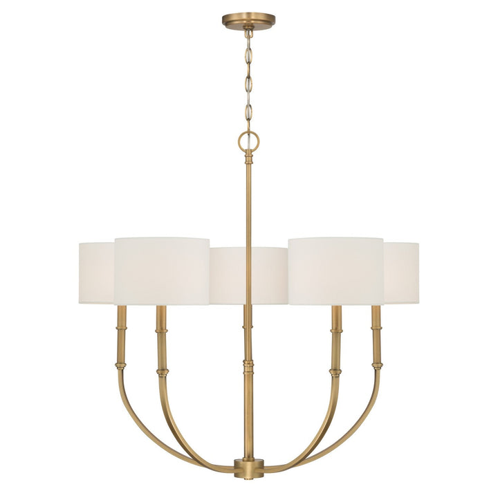 Molvene Five Light Chandelier in Legacy Brass Minka-Lavery