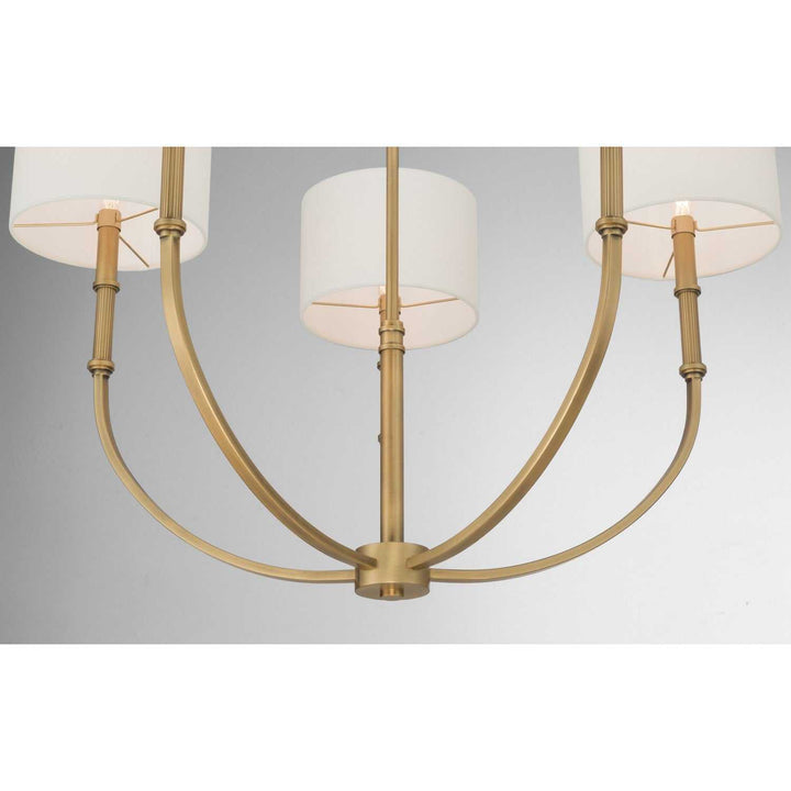 Molvene Five Light Chandelier in Legacy Brass Minka-Lavery