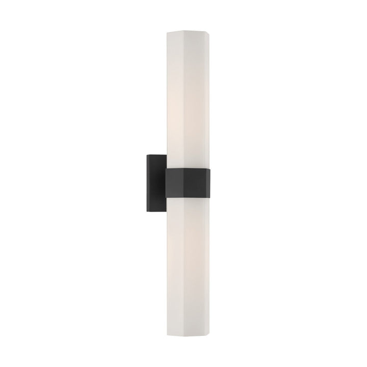 Delgada Two Light Bath Bar in Dark Matte Black Minka-Lavery