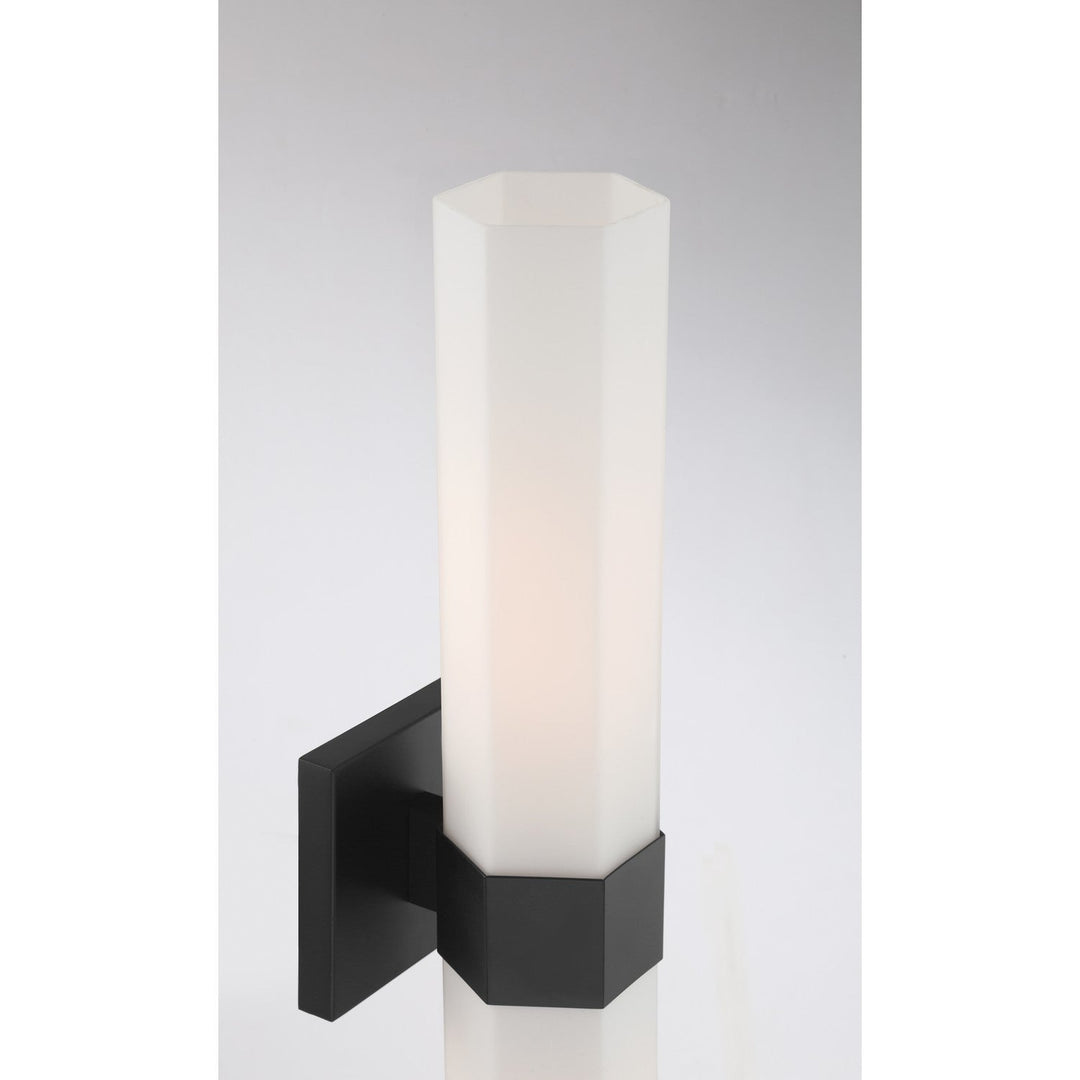 Delgada Two Light Bath Bar in Dark Matte Black Minka-Lavery