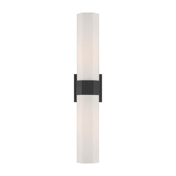 Delgada Two Light Bath Bar in Dark Matte Black Minka-Lavery