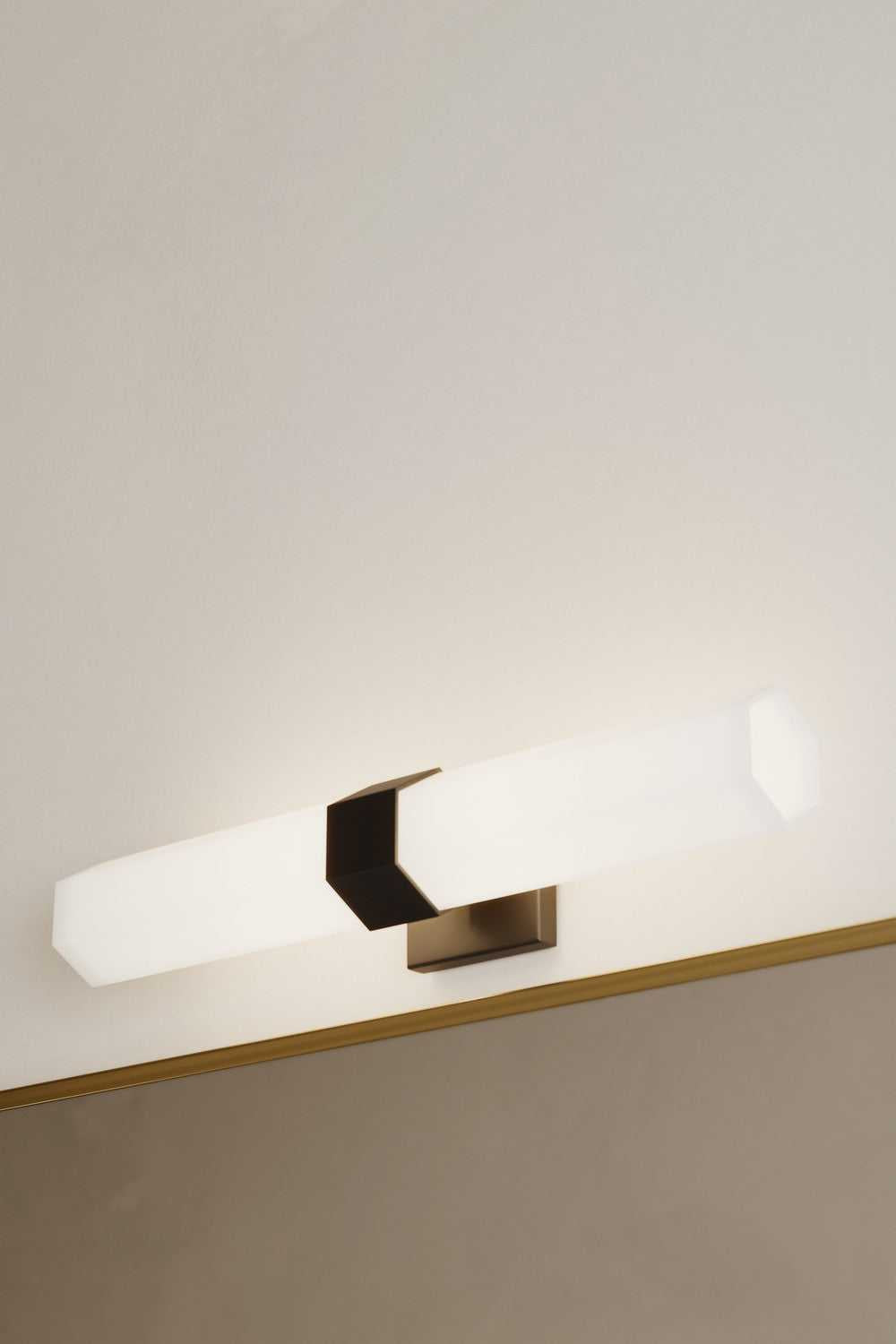 Delgada Two Light Bath Bar in Dark Matte Black Minka-Lavery