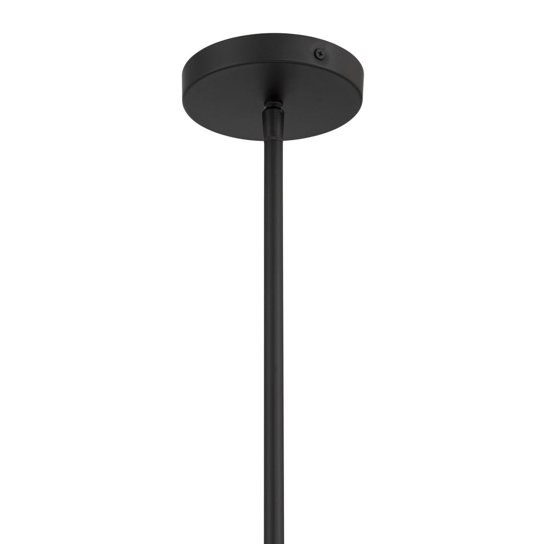 Delgada Ten Light Chandelier in Dark Matte Black Minka-Lavery