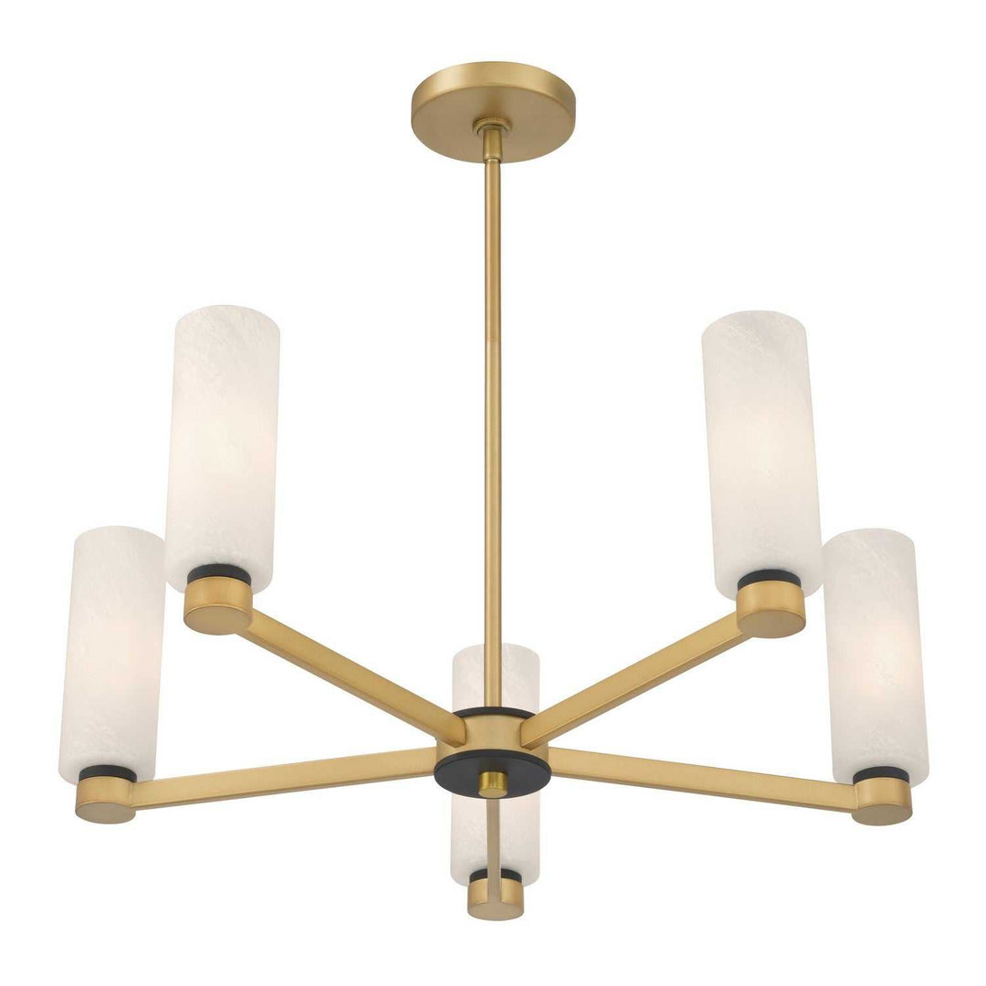 Wexmere Five Light Chandelier in Legacy Brass Minka-Lavery
