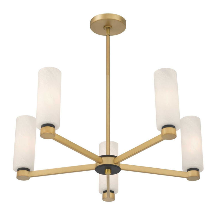 Wexmere Five Light Chandelier in Legacy Brass Minka-Lavery