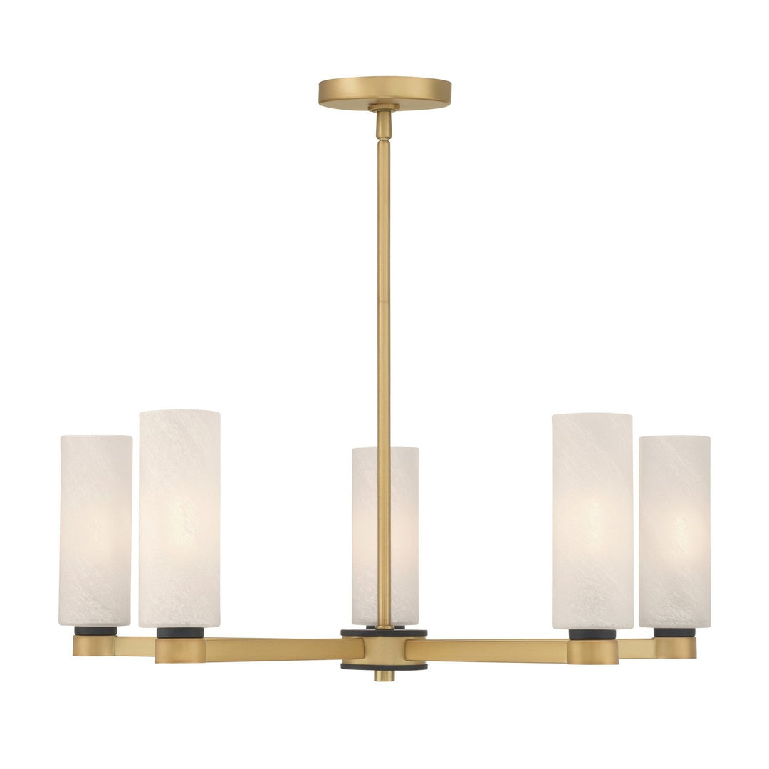 Wexmere Five Light Chandelier in Legacy Brass Minka-Lavery