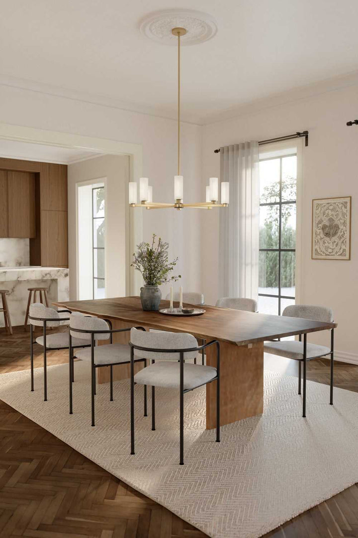 Wexmere Eight Light Chandelier in Legacy Brass Minka-Lavery