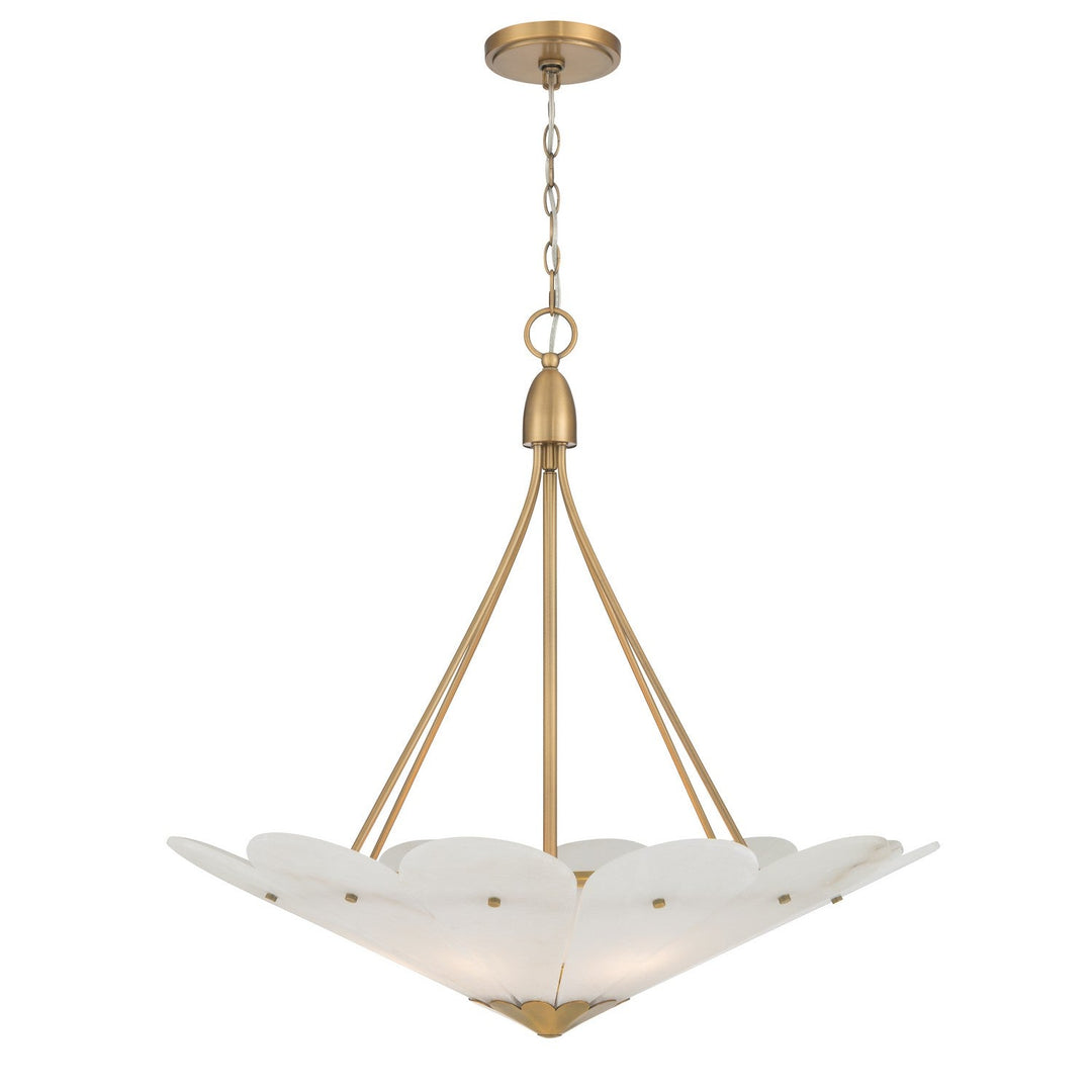 Althira Six Light Pendant in Legacy Brass Minka-Lavery