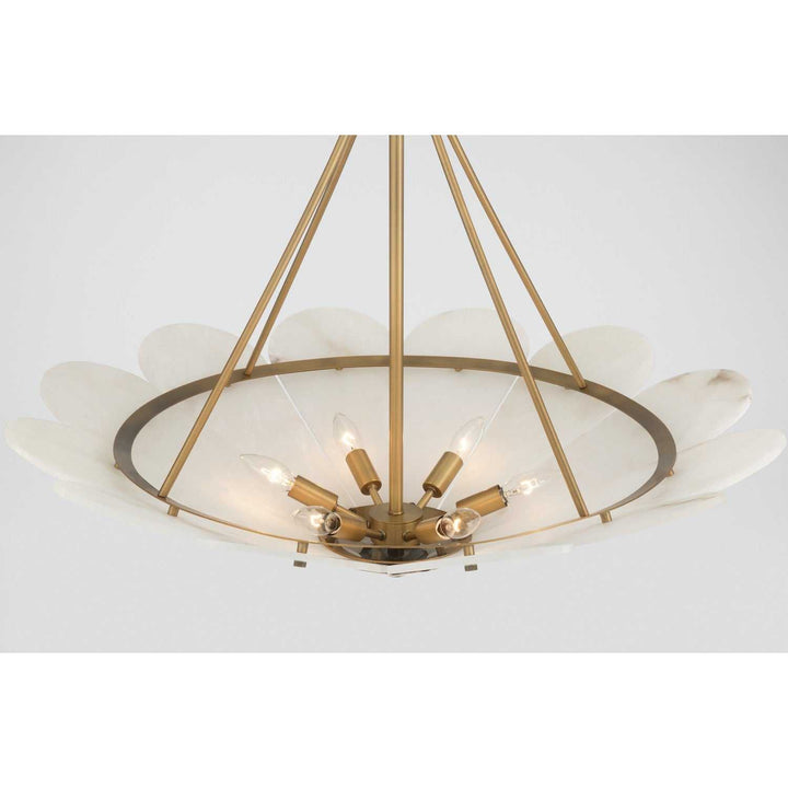 Althira Six Light Pendant in Legacy Brass Minka-Lavery