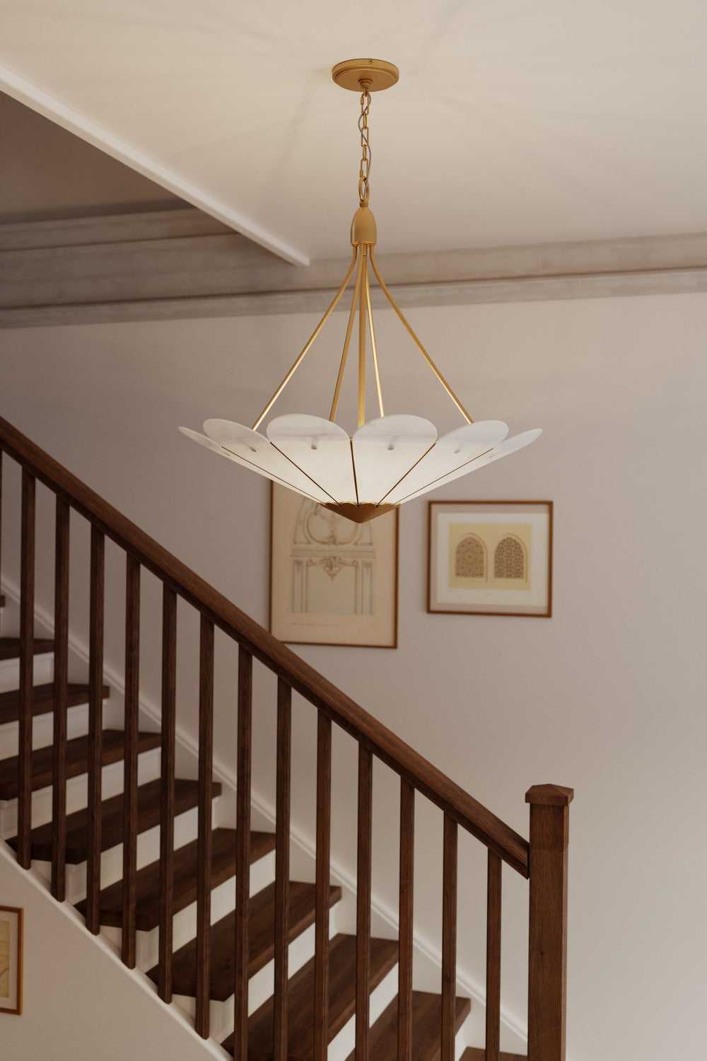 Althira Six Light Pendant in Legacy Brass Minka-Lavery