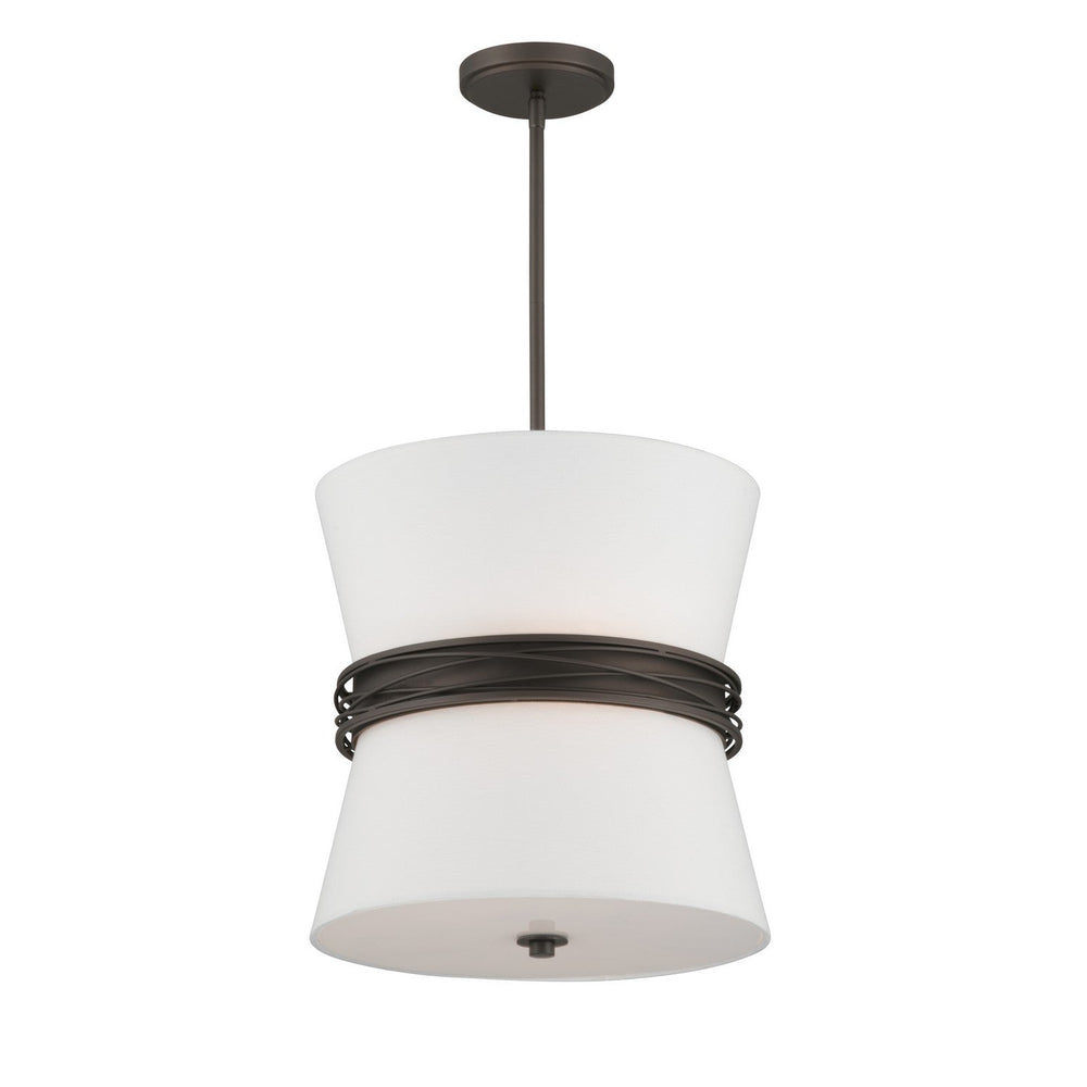 Dalvor Three Light Pendant in Dark Bronze Minka-Lavery