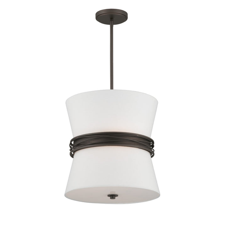 Dalvor Three Light Pendant in Dark Bronze Minka-Lavery