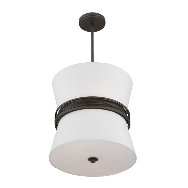 Dalvor Three Light Pendant in Dark Bronze Minka-Lavery