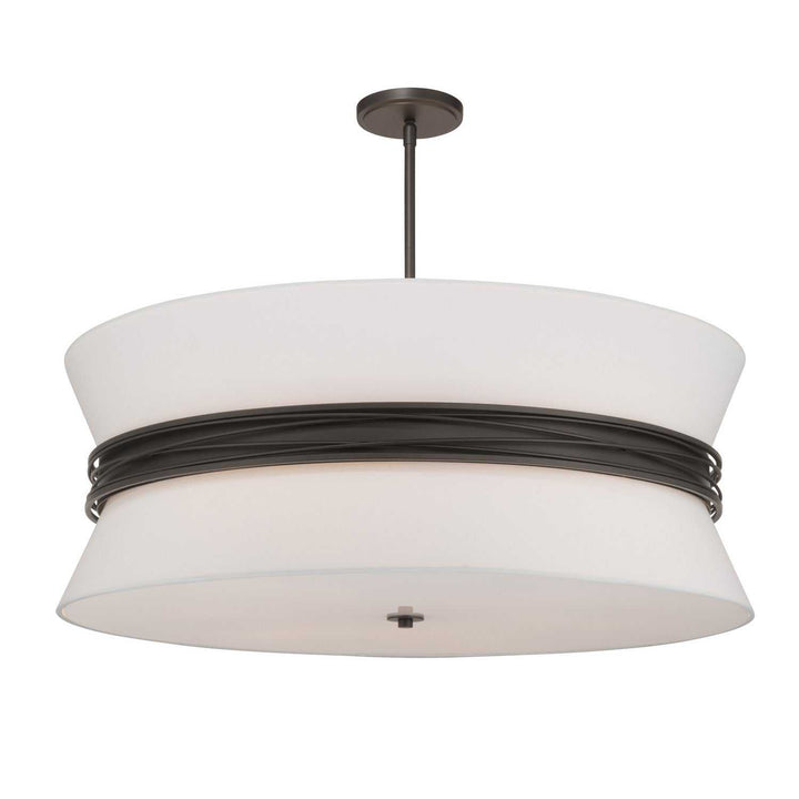 Dalvor Six Light Pendant in Dark Bronze Minka-Lavery