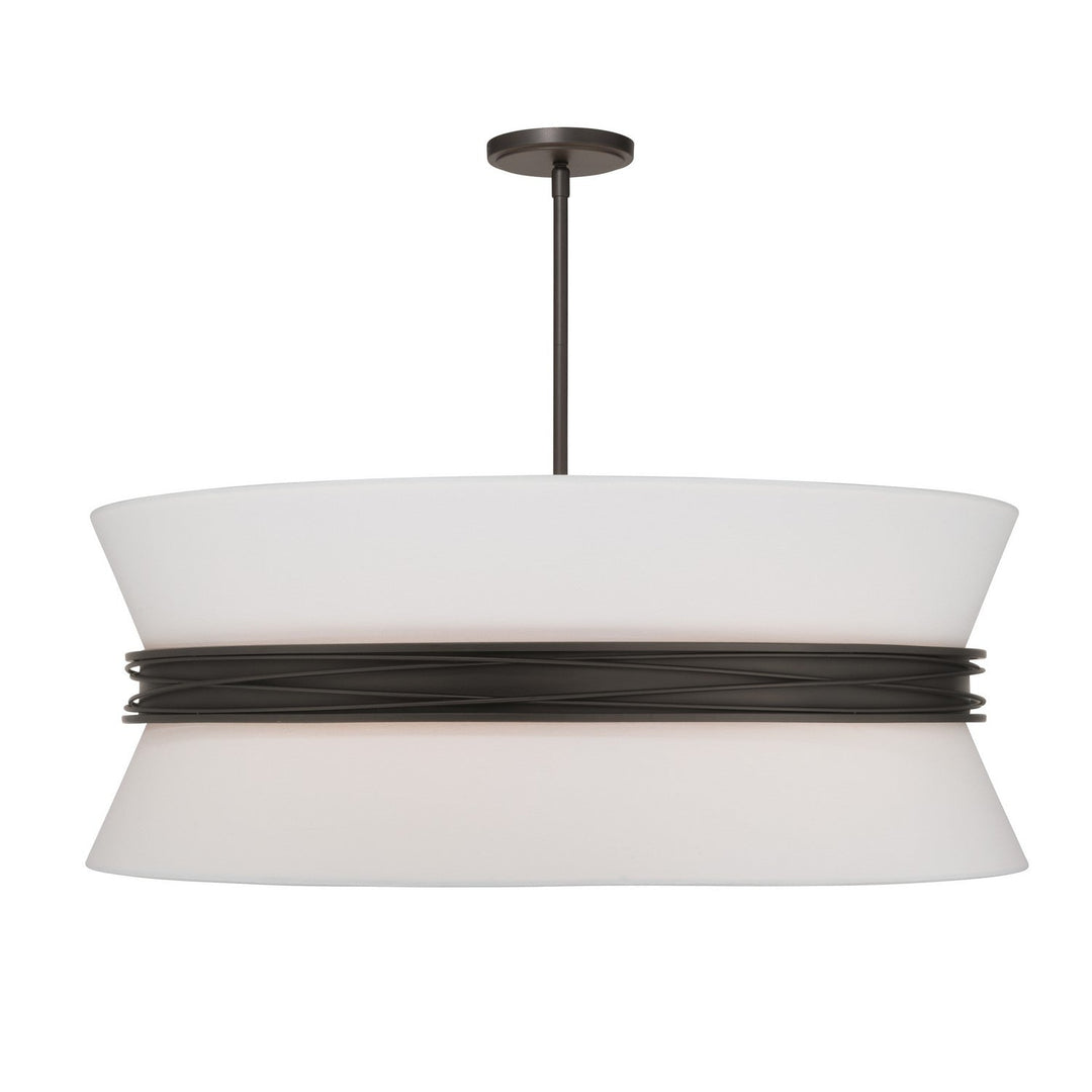 Dalvor Six Light Pendant in Dark Bronze Minka-Lavery