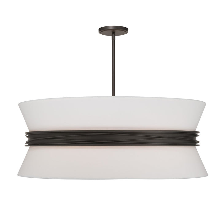 Dalvor Six Light Pendant in Dark Bronze Minka-Lavery