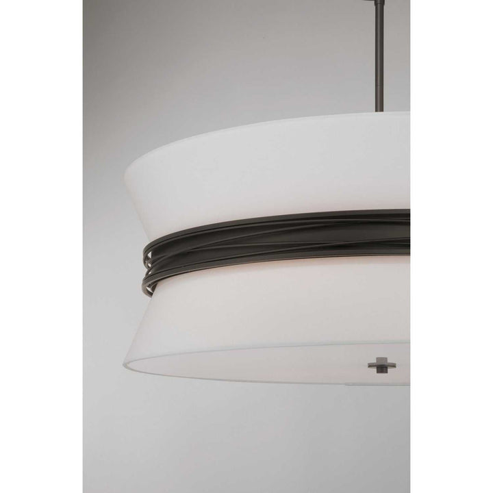 Dalvor Six Light Pendant in Dark Bronze Minka-Lavery