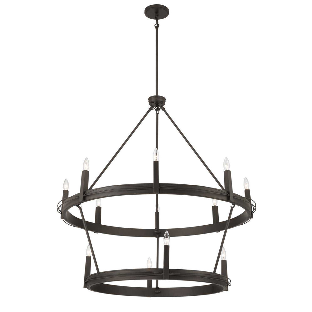 Dalvor 12 Light Pendant in Dark Bronze Minka-Lavery