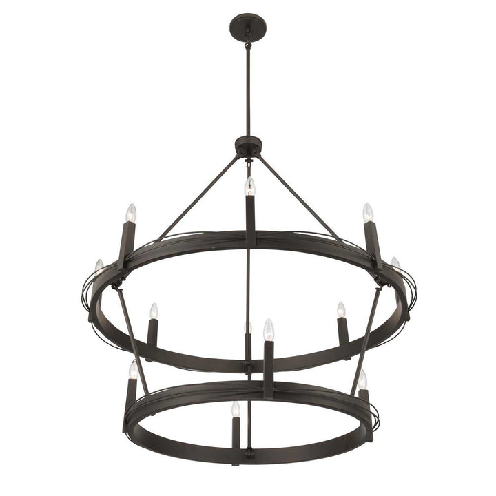 Dalvor 12 Light Pendant in Dark Bronze Minka-Lavery