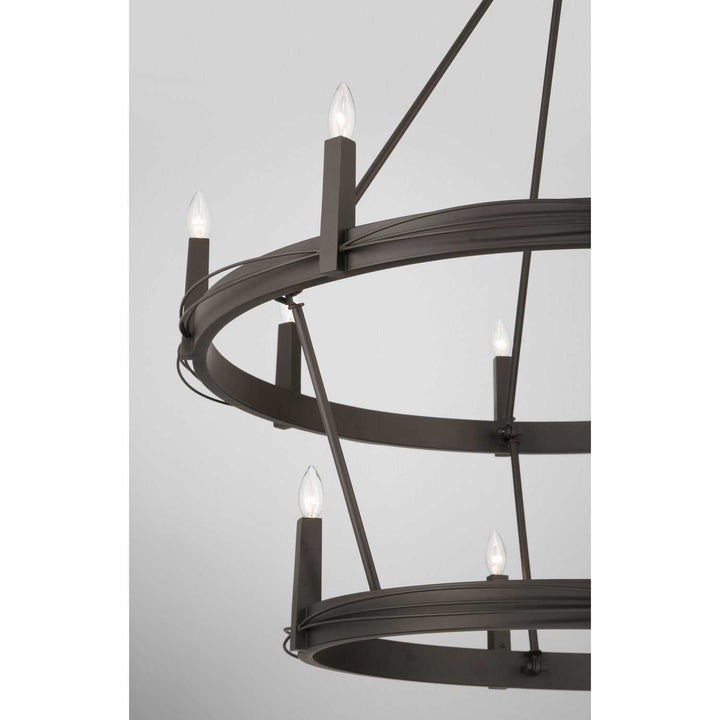 Dalvor 12 Light Pendant in Dark Bronze Minka-Lavery