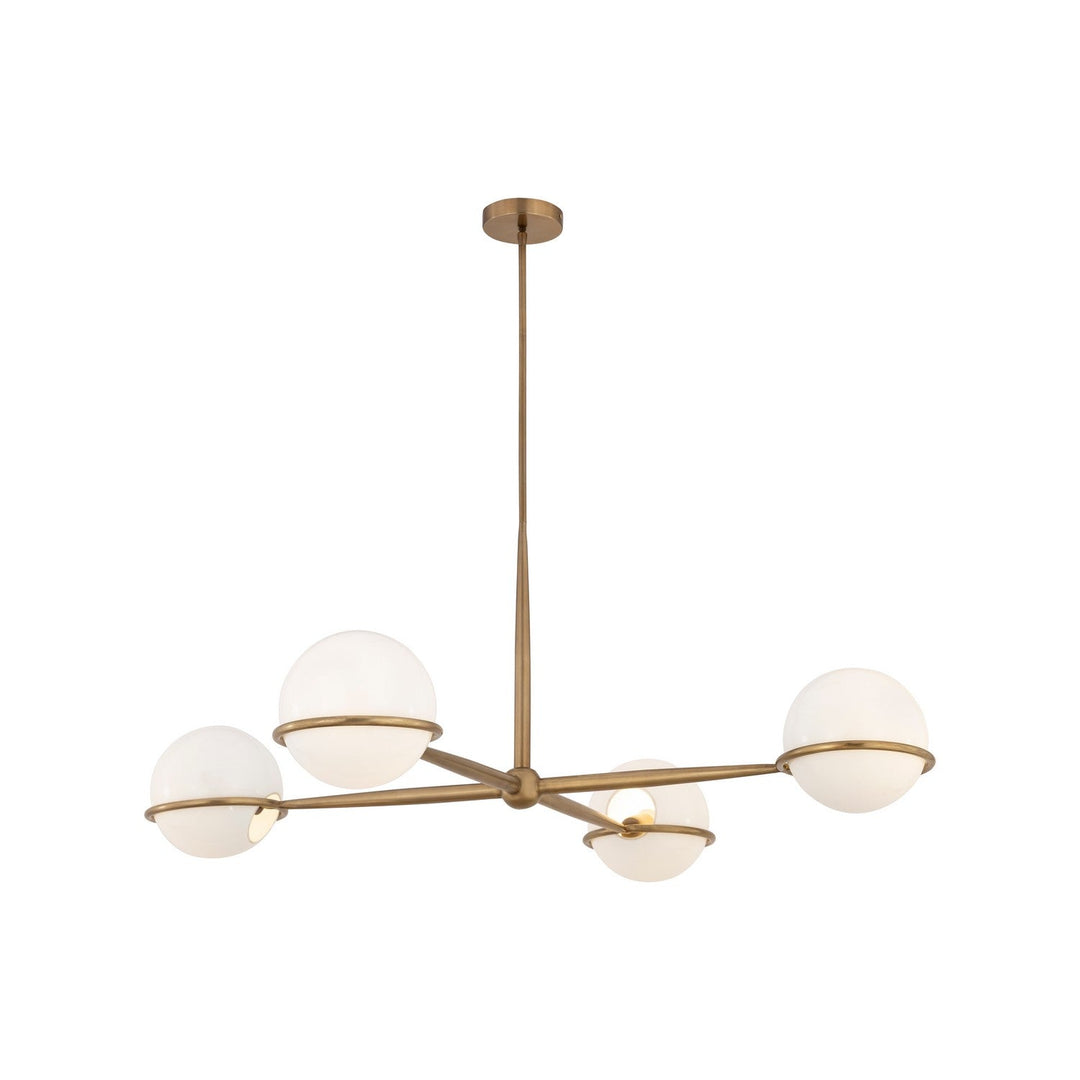 Orstyn Four Light Chandelier in Legacy Brass Minka-Lavery