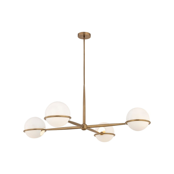 Orstyn Four Light Chandelier in Legacy Brass Minka-Lavery