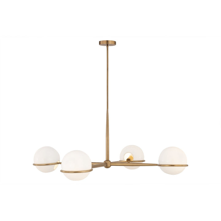 Orstyn Four Light Chandelier in Legacy Brass Minka-Lavery