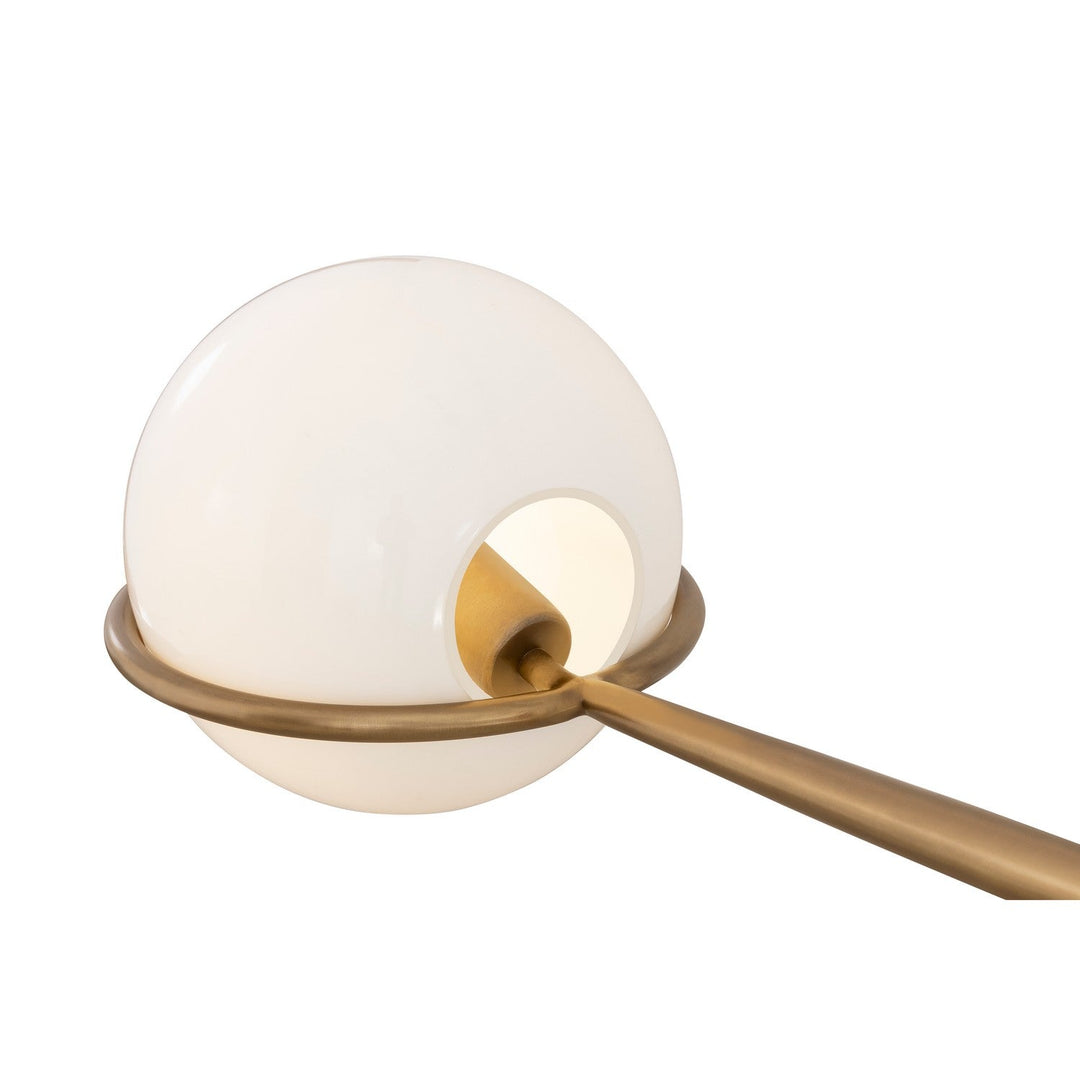 Orstyn Two Light Linear Chandelier in Legacy Brass Minka-Lavery