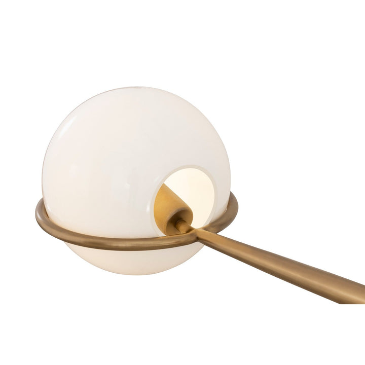 Orstyn Two Light Linear Chandelier in Legacy Brass Minka-Lavery