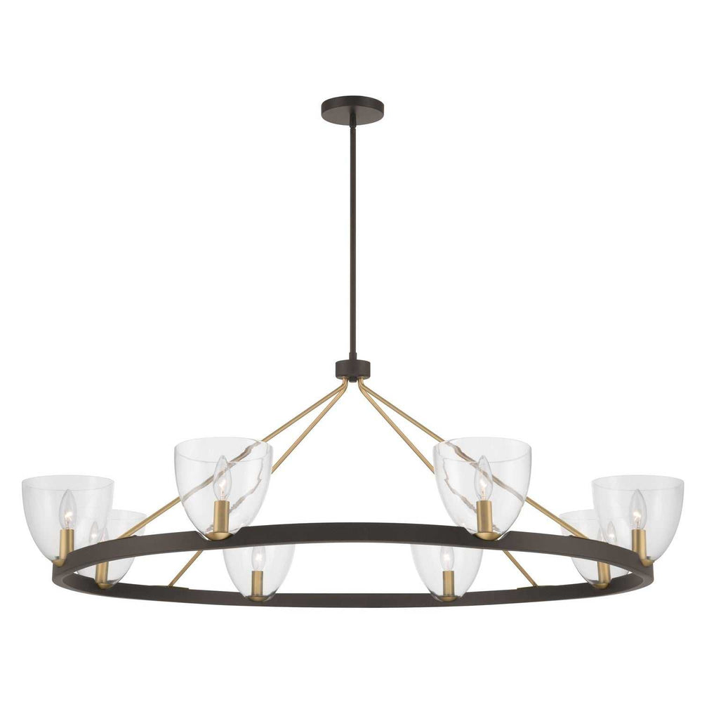 Noellea Eight Light Chandelier in Dark Bronze Minka-Lavery