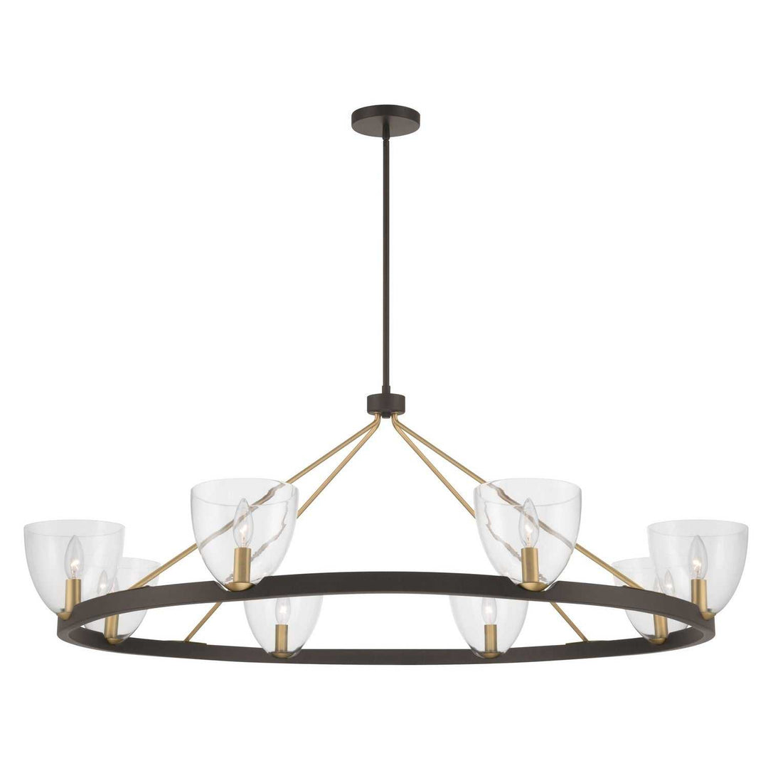 Noellea Eight Light Chandelier in Dark Bronze Minka-Lavery