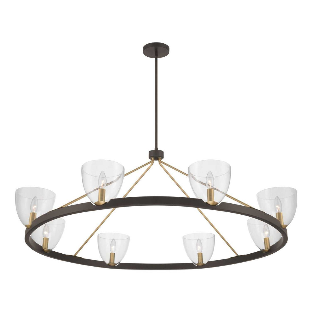 Noellea Eight Light Chandelier in Dark Bronze Minka-Lavery