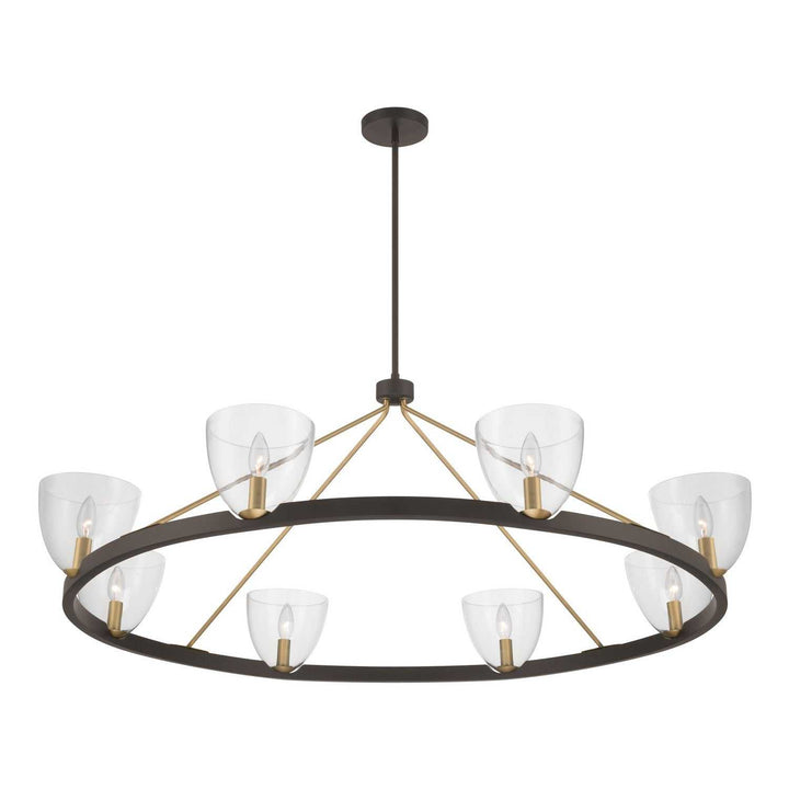 Noellea Eight Light Chandelier in Dark Bronze Minka-Lavery