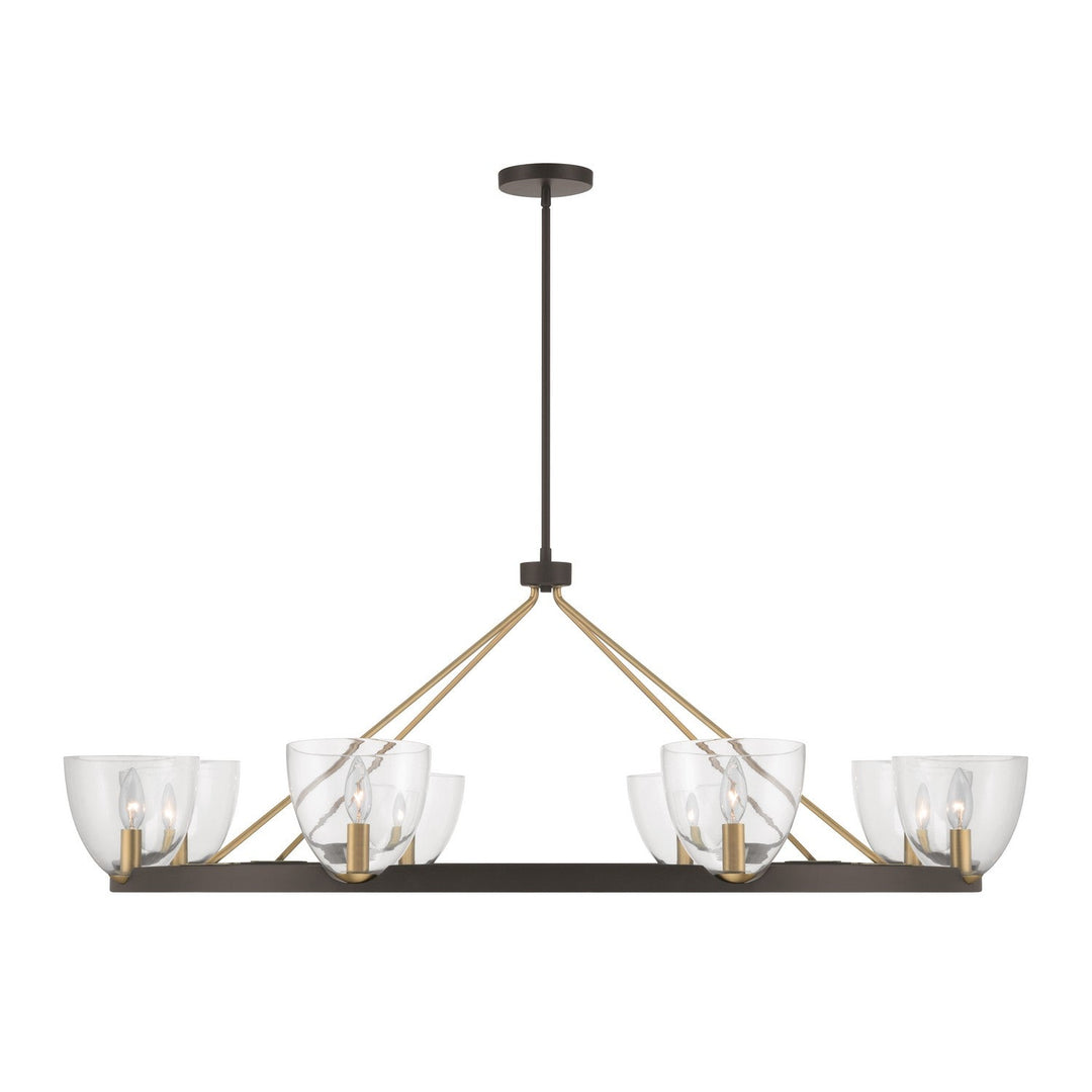 Noellea Eight Light Chandelier in Dark Bronze Minka-Lavery