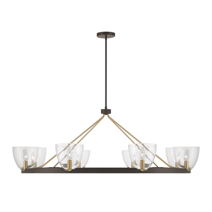 Noellea Eight Light Chandelier in Dark Bronze Minka-Lavery