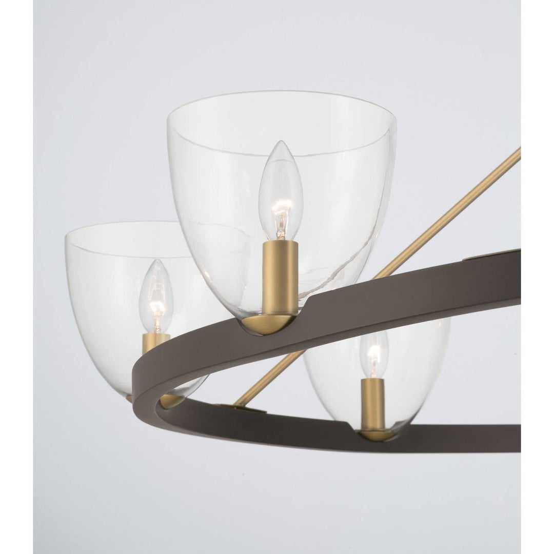 Noellea Eight Light Chandelier in Dark Bronze Minka-Lavery