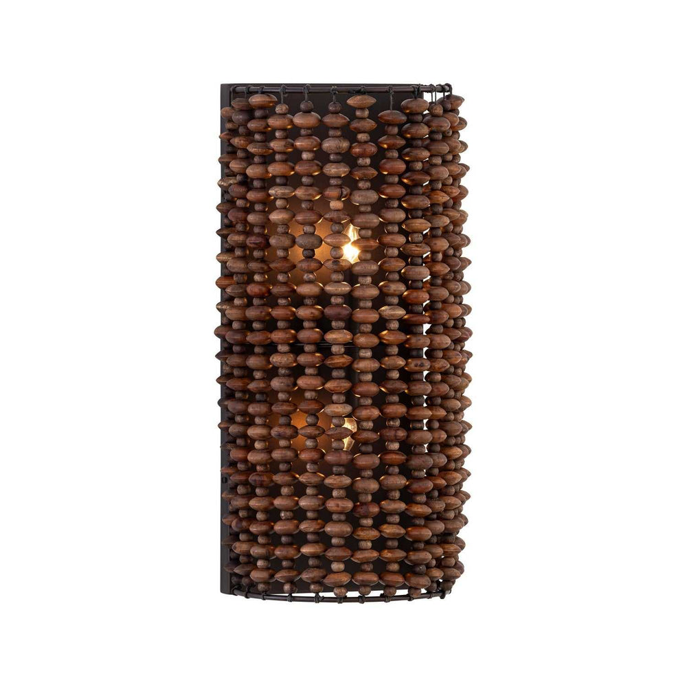 Beaudelle Two Light Wall Sconce in Dark Bronze Minka-Lavery